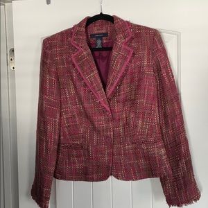 Jones Wear tweed cropped jacket size 8